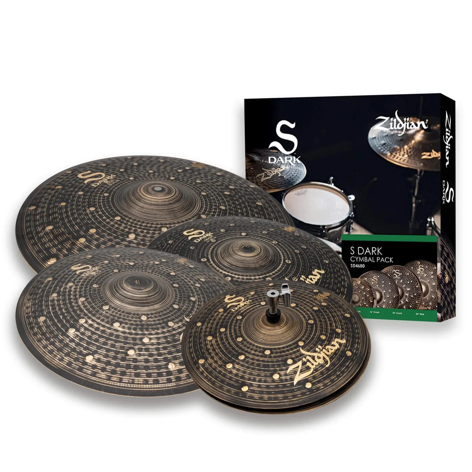Zildjian S Dark Cymbal Pack - SD4680