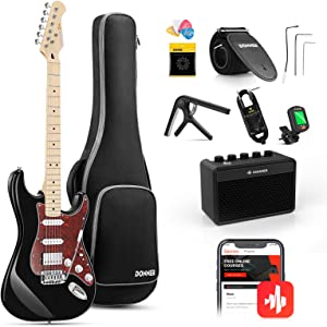 Donner DST-152B Electric Guitar - Black