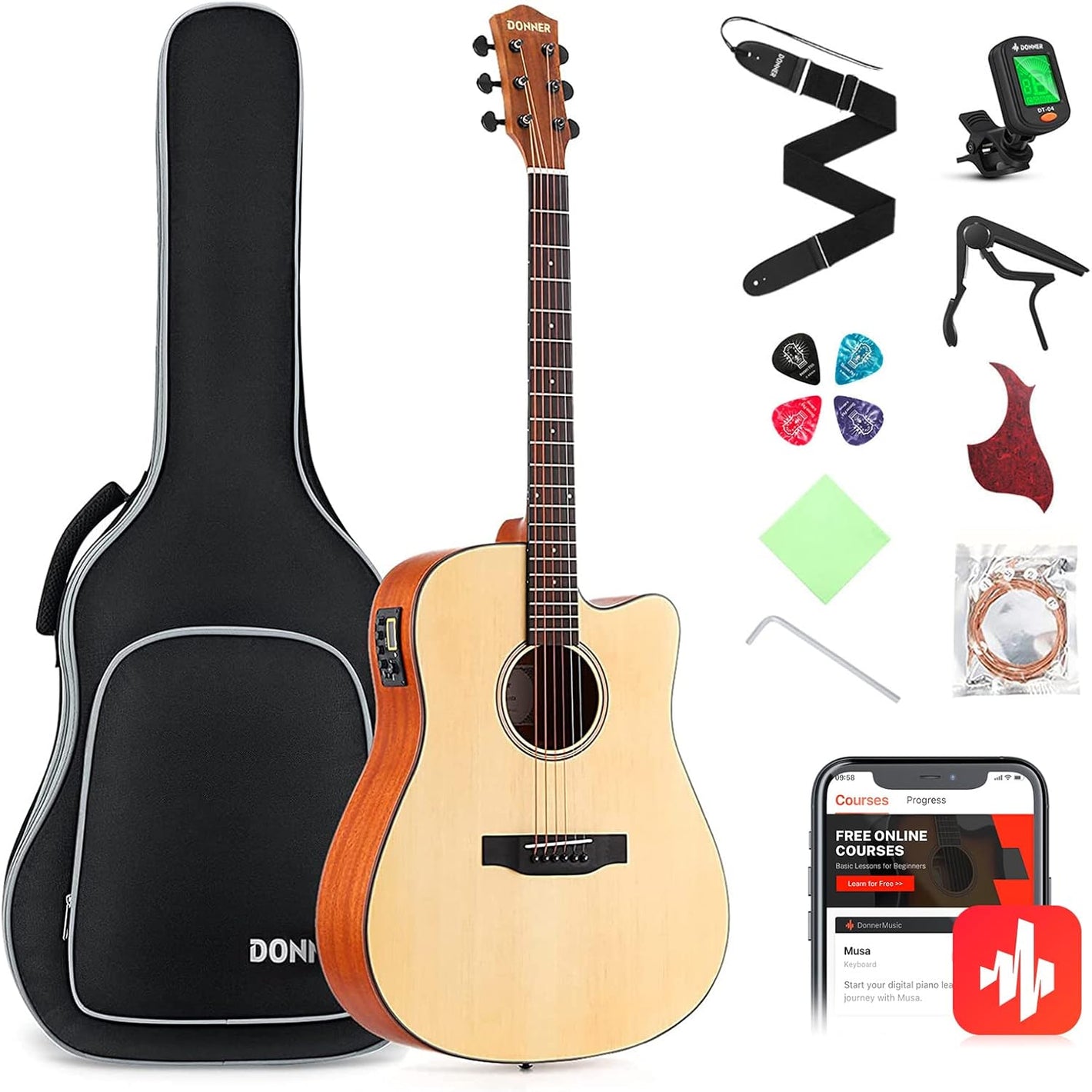 Donner DAG-1CE Acoustic Electric Guitar