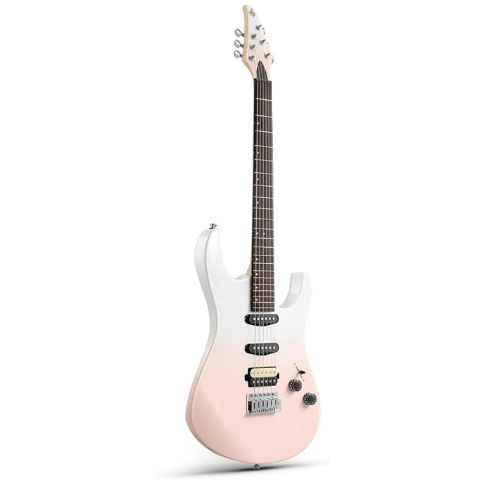 Donner DMT-66 Electric Guitar - Pink-White gradient