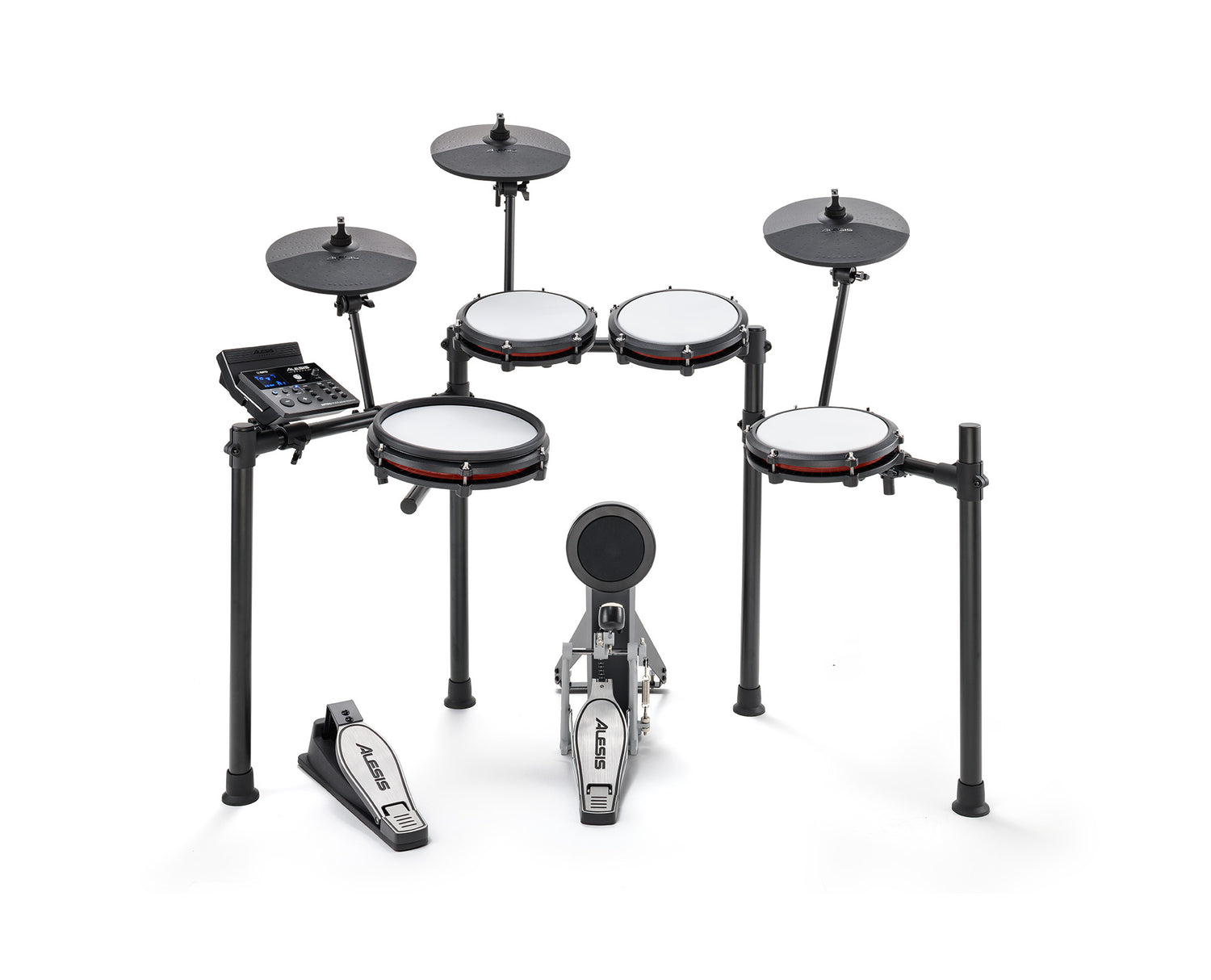 Alesis NITRO MAX KIT Eight Piece Electronic Drum Kit with Mesh Heads and Bluetooth