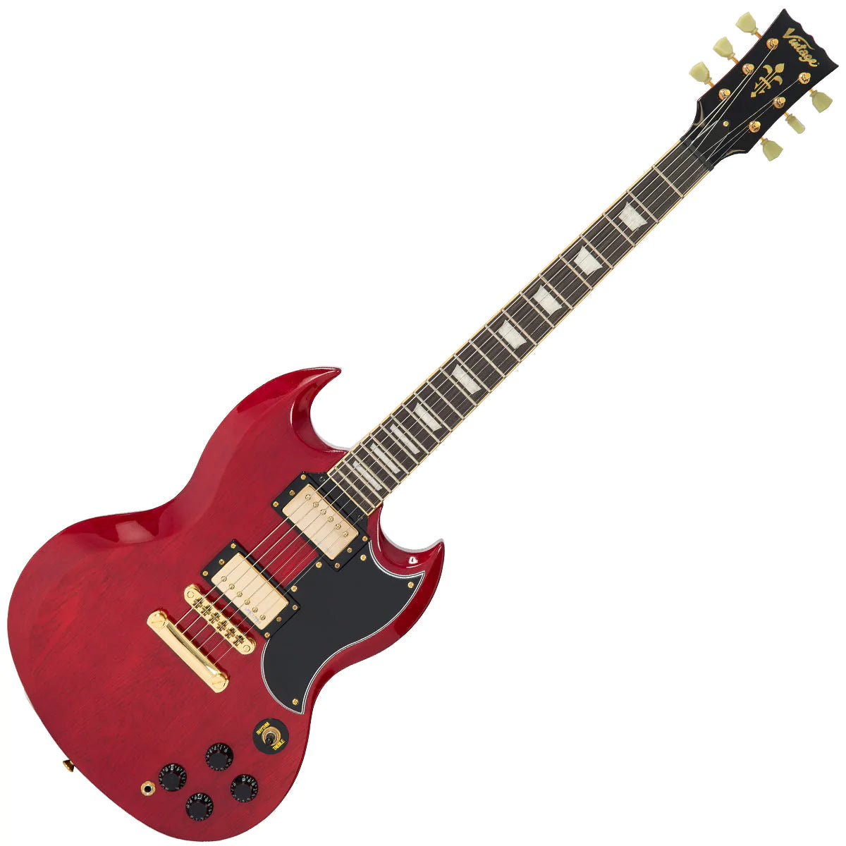 Electric Guitar Vintage VS6 Reissued ~ Cherry Red/Gold Hardware VS6CG