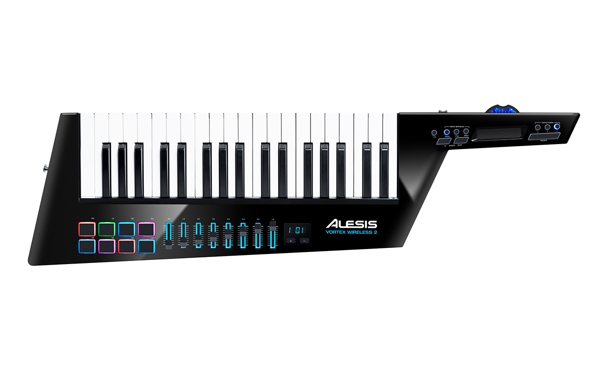 Alesis VORTEX WIRELESS 2 Wireless USB/MIDI Keytar Controller - Black