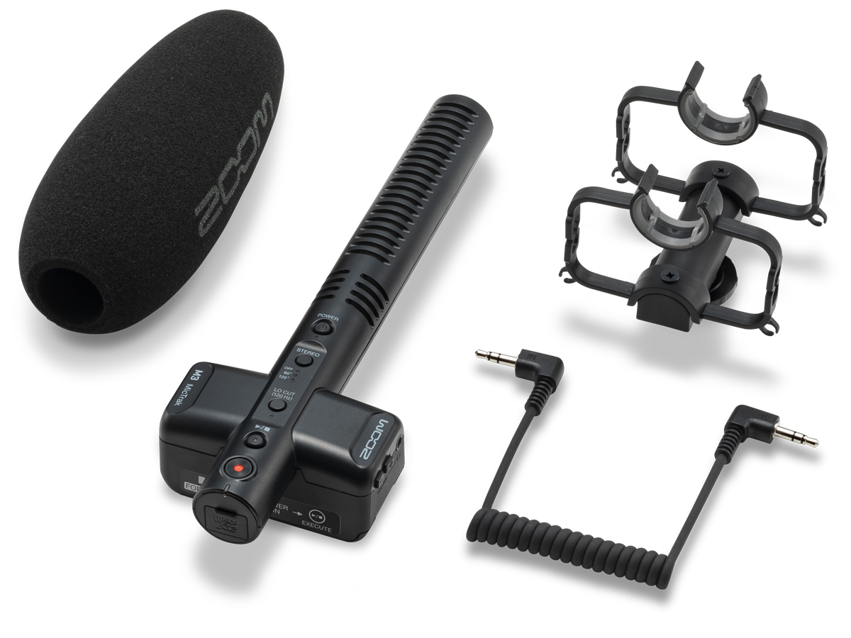 Zoom M3 MicTrak Shotgun Mic With 32-Bit Float Recording