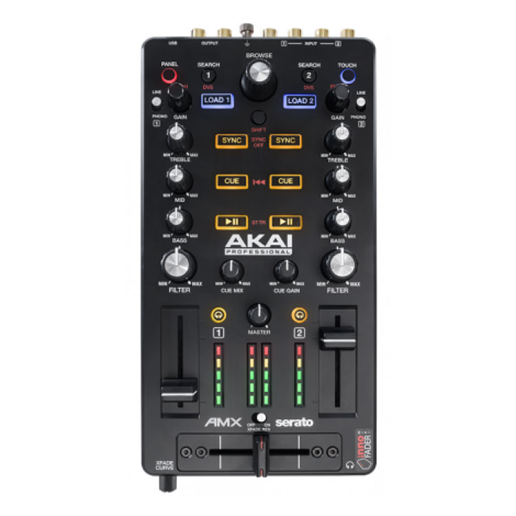 Akai AMX DJ Mixer With Audio Interface for Serato