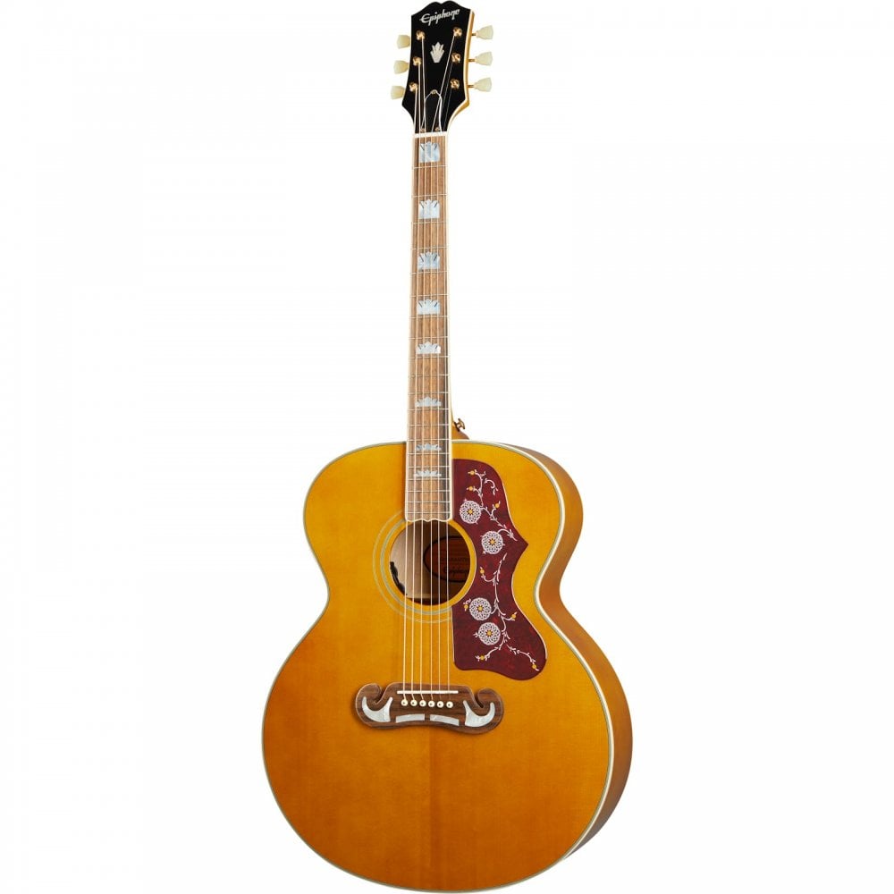 Epiphone J-200 All Solid Wood Fishman Sonitone - Aged Antique Natural Gloss