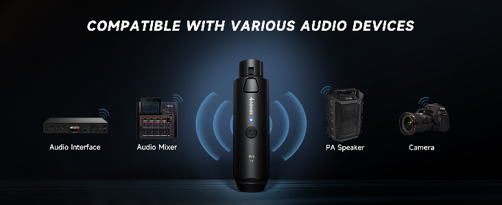 🎤 Donner CV-2 Wireless XLR Microphone Transmitter Receiver