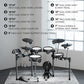 Donner Beat Max Electronic Drum Set, Electric Drum Kit with 12″ Quiet Mesh Drum Pads, 14″ Cymbals w/Choke, 100 Kits and 1100+ Sounds, Sticks, USB MIDI, DONNER PLAY app (5 Pads, 4Cymbals)