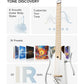 Donner Hush-I Pro Silent Acoustic Guitar Portable / Travel Acoustic Guitar Kit with Sound Effects - White