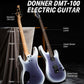 Donner DMT-101 Gradient Matte Metal Electric Guitar Kit for Rock
