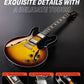 Donner DJP-1000S Sunburst Gitar Elektrik Semi-Hollow