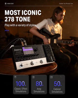 Donner Arena 2000 Pedal Gitar Multi-Efek Modeling AMP