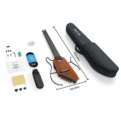 Donner HUSH I Evo2 Silent Guitar - Natural