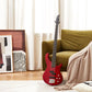 Donner DPJ-100R Electric Bass - Red