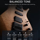 Donner HLX-500 Headless Electric Guitar - Wooden / Natural