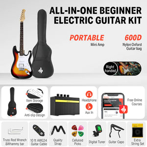 Donner DST-100 Electric Guitar - Sunburst