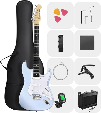 Donner DST-80 Electric Guitar - Sonic Blue