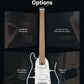 Donner Hush-X Pro Electric Guitar Travel Kit - Metallic White