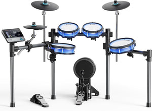 Donner Back Beat Electric Drum Set with High-Tech 7-inch Touchscreen