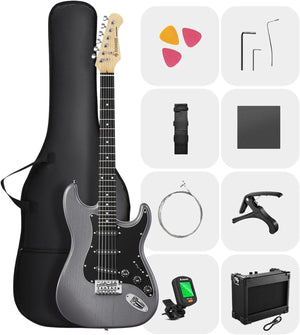 Donner DST-80 Electric Guitar - Matte Black