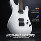 Donner DMT-100W Electric Guitar - Matte White