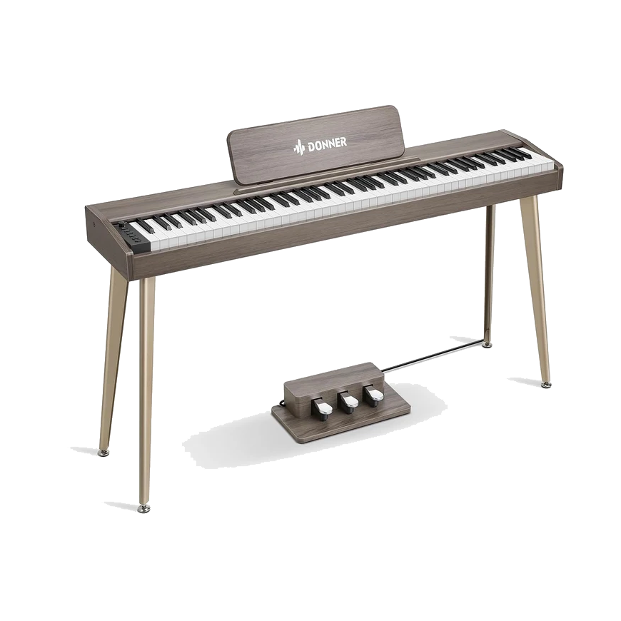 Donner DDP-60 88 Key Digital Piano - Classic Gray Wood Grain