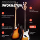 Donner DPB-510S Electric Bass - Sunburst