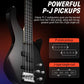 Donner DPJ-100B Electric Bass - Black