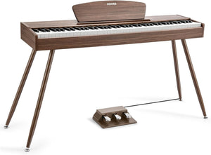 Donner DDP-80 88 Key Weighted Digital Piano - Walnut Wood