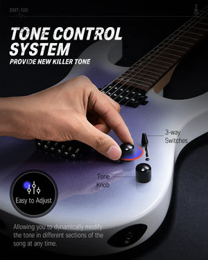 Donner DMT-101 Gradient Matte Metal Electric Guitar Kit for Rock