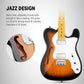 Donner DJC-1000S TL Thinline F Hole Electric Guitar - Sunburst