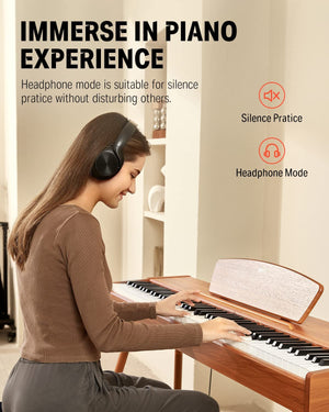 Donner DDP-80 88 Key Weighted Digital Piano - Wooden