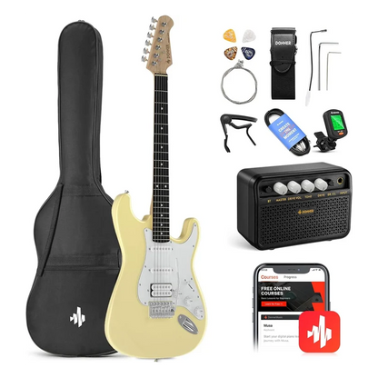 Donner DST-100 Electric Guitar - Vintage White