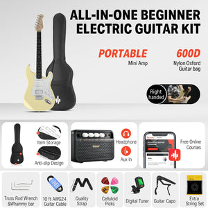 Donner DST-100 Electric Guitar - Vintage White