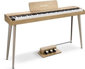 Donner DDP-60 88 Key Digital Piano - Light Oak Wood Grain