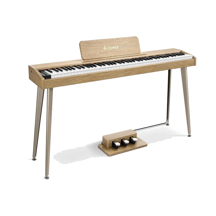 Donner DDP-60 88 Key Digital Piano - Light Oak Wood Grain