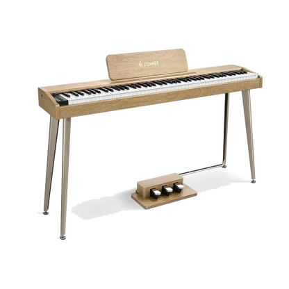Donner DDP-60 88 Key Digital Piano - Light Oak Wood Grain