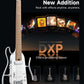 Donner Hush-X Pro Electric Guitar Travel Kit - Metallic White