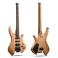 Donner HLX-500 Headless Electric Guitar - Wooden / Natural