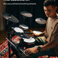 Donner DED-300X Electronic Drum Set, Electric Drum Kit with 10″ Quiet Mesh Drum Pad, 12″ Crash Cymbals, 100 Kits, 900+ Sounds and 50 Demo Songs, Sticks, USB MIDI, DONNER PLAY app (5 Pads, 4 Cymbals)
