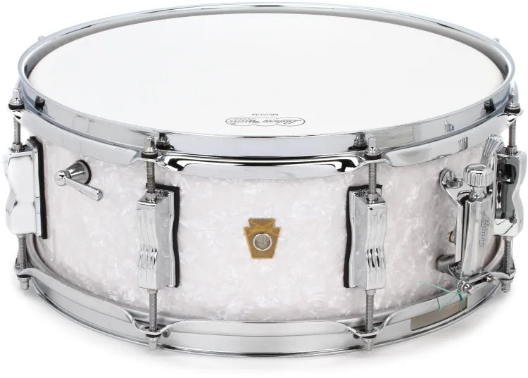 Ludwig Legacy Mahogany "Jazz Fest" Snare Drum LS9080P - 5.5 x 14-inch - White Marine Pearl