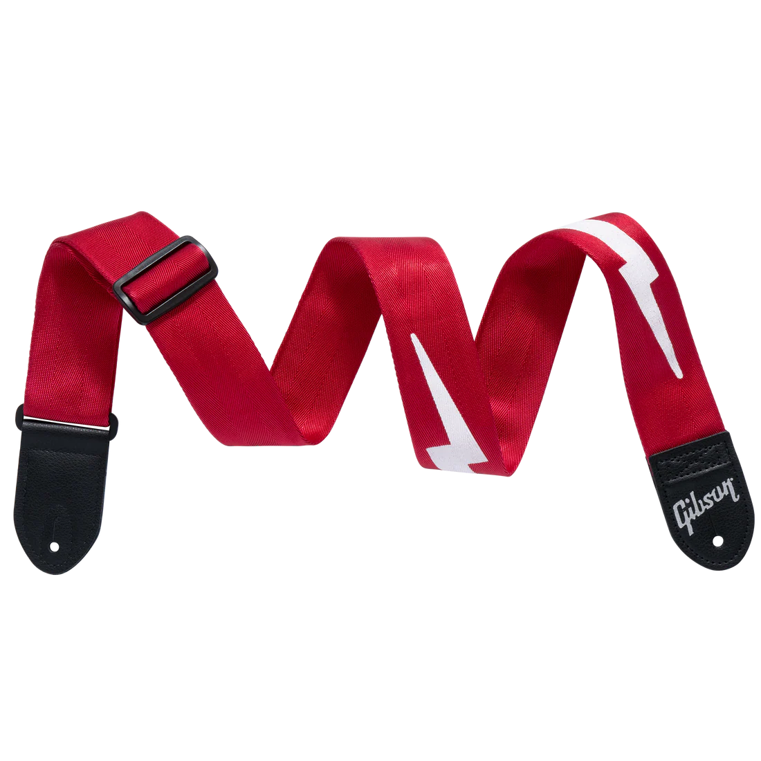 Guitar Strap GIBSON The Lightning Bolt Seatbelt, Red ASGSBL-20