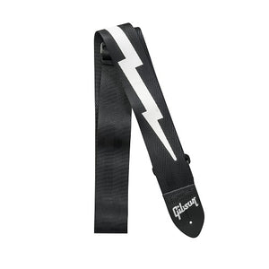 Guitar Strap GIBSON The Lightning Bolt Seatbelt, Black ASGSBL-10