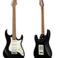 Donner DST-550 Black, 39-inch ST Gitar Elektrik, H-S-S Pickup, Solid Double-Cut Poplar Body