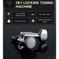 Donner DST-550 Black, 39-inch ST Gitar Elektrik, H-S-S Pickup, Solid Double-Cut Poplar Body
