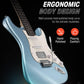 Donner DST-152R Electric Guitar - Metallic Ice Blue