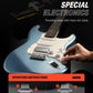 Donner DST-152R Electric Guitar - Metallic Ice Blue