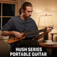 Donner HUSH-I Acoustic Electric Travel Silent Guitar - Mahogany Natural