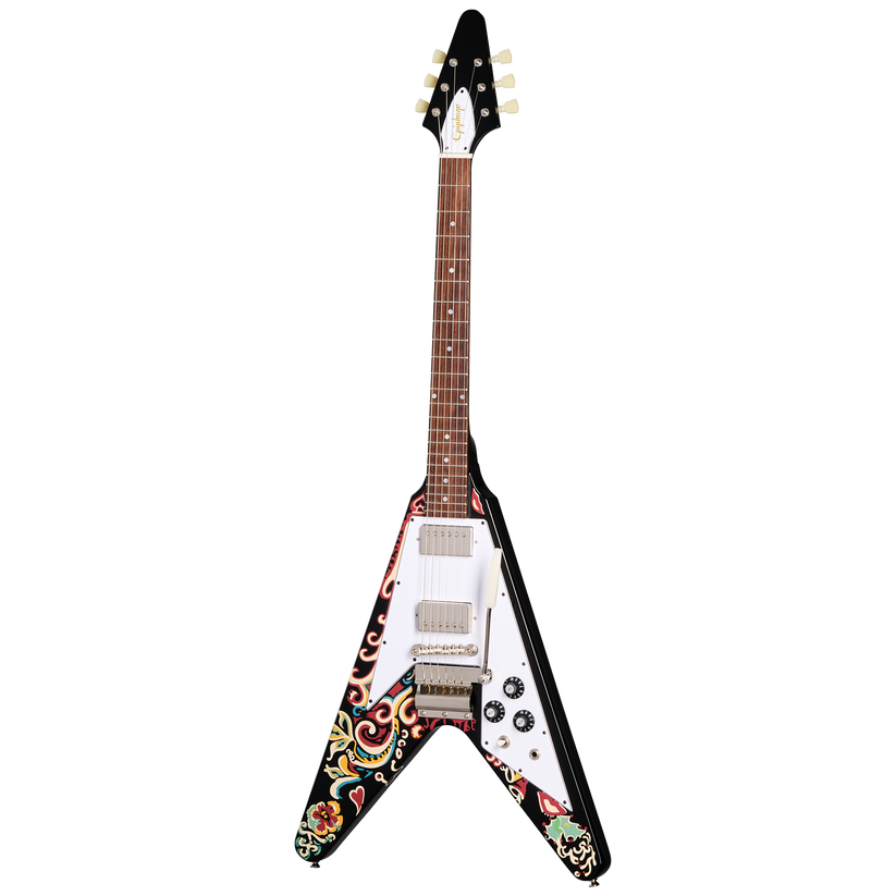 Epiphone Jimi Hendrix™ "Love Drops" Flying V, Ebony