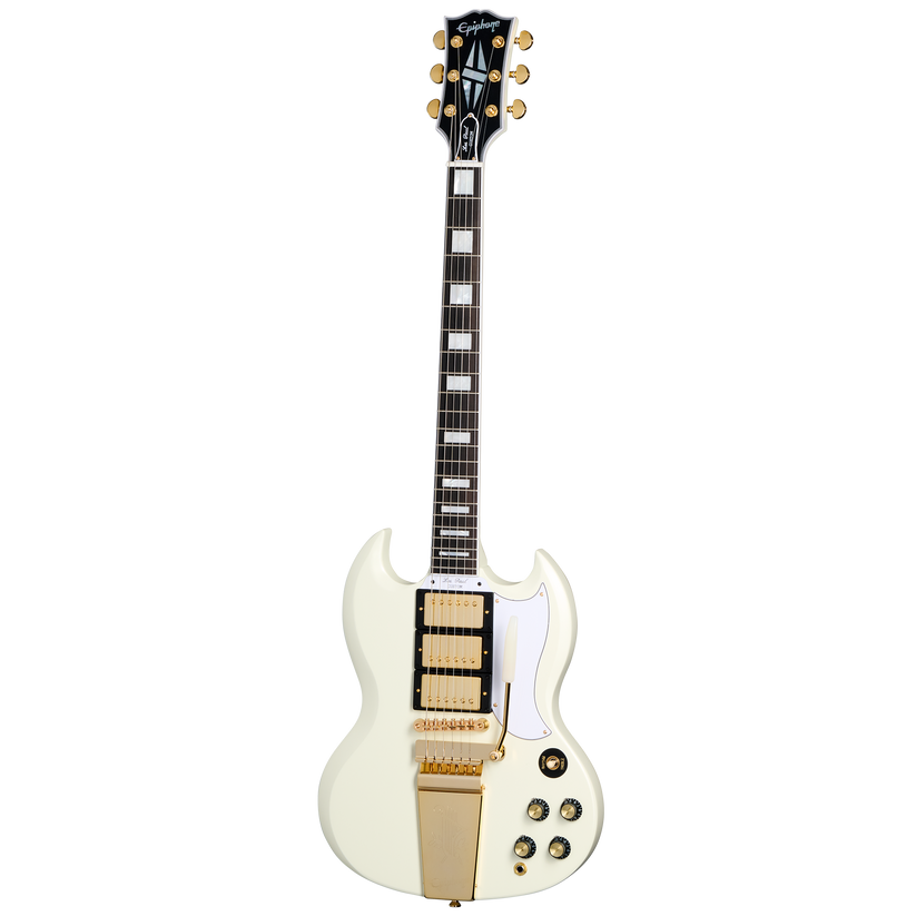 Epiphone 1963 Les Paul SG Custom With Maestro Vibrola, Classic White